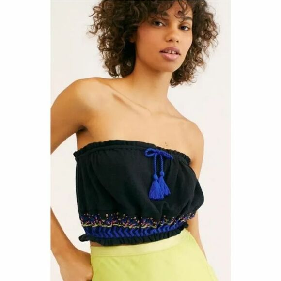 Free People Beaded Tube Top - Picture 1 of 4